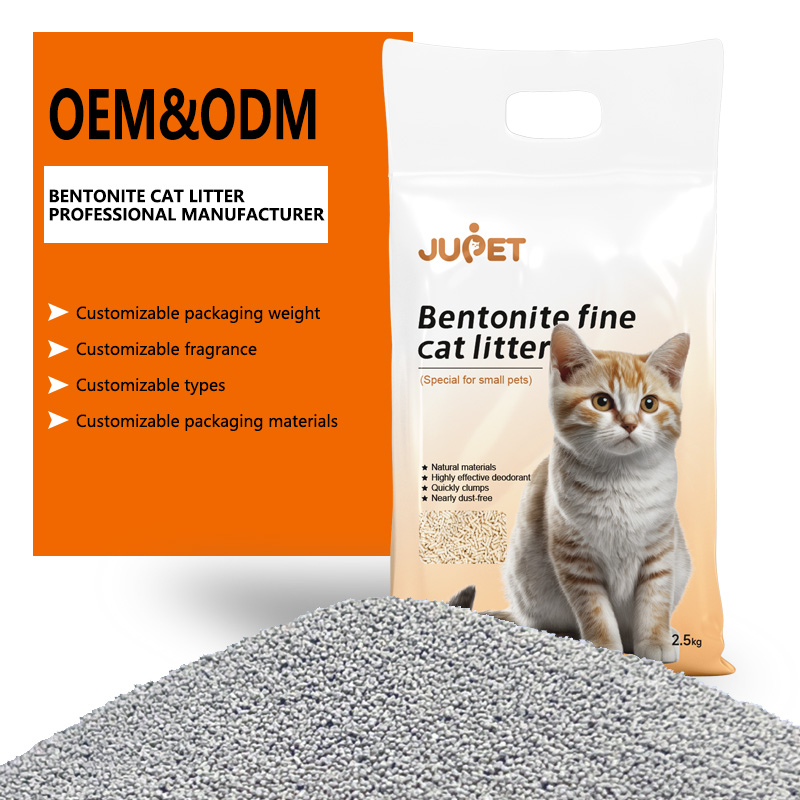 Bentonite fine cat litter 2.5kg (milk flavored)