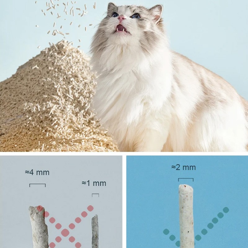 Tofu cat litter 2.5kg (milk flavored original fragrance) 1.5mm